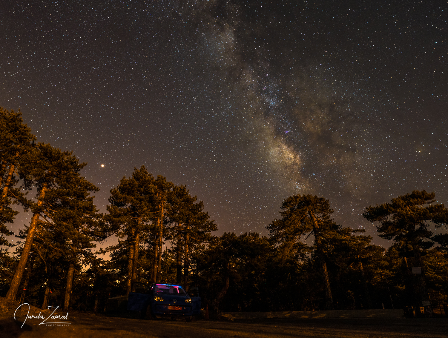 Milky Way at Mount Olympus in Cyprus