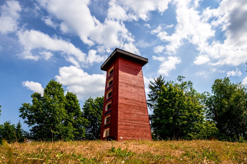 Tower on the highest point of Latvia - Gaizinkalns
