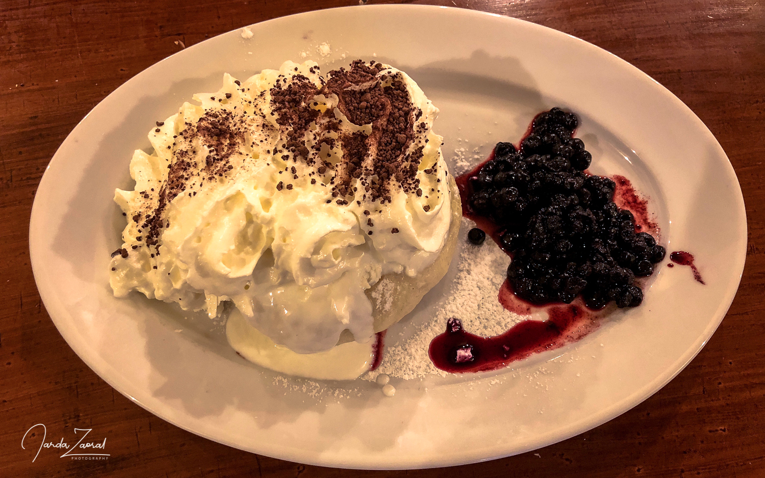 Typical Czech mountain food - Blueberry dumplings