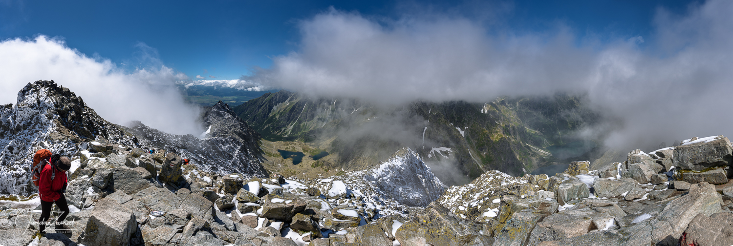 Panoramic view from Rysy mountain