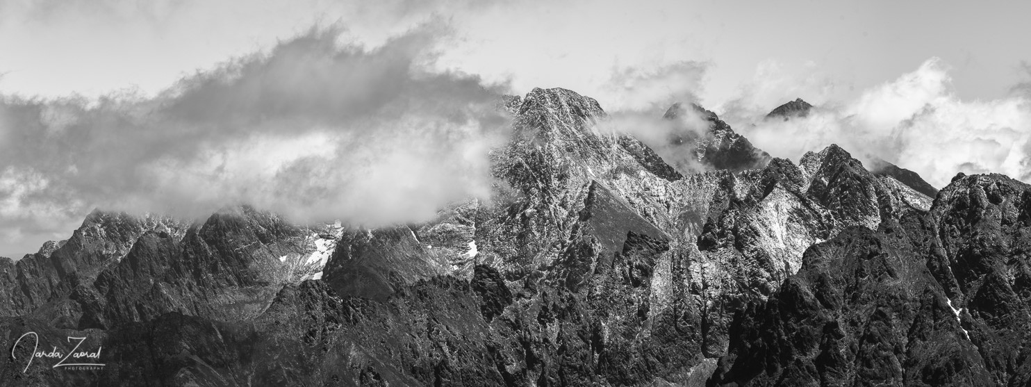 View over the second highest mountain in Slovakia - Lomnický Štít