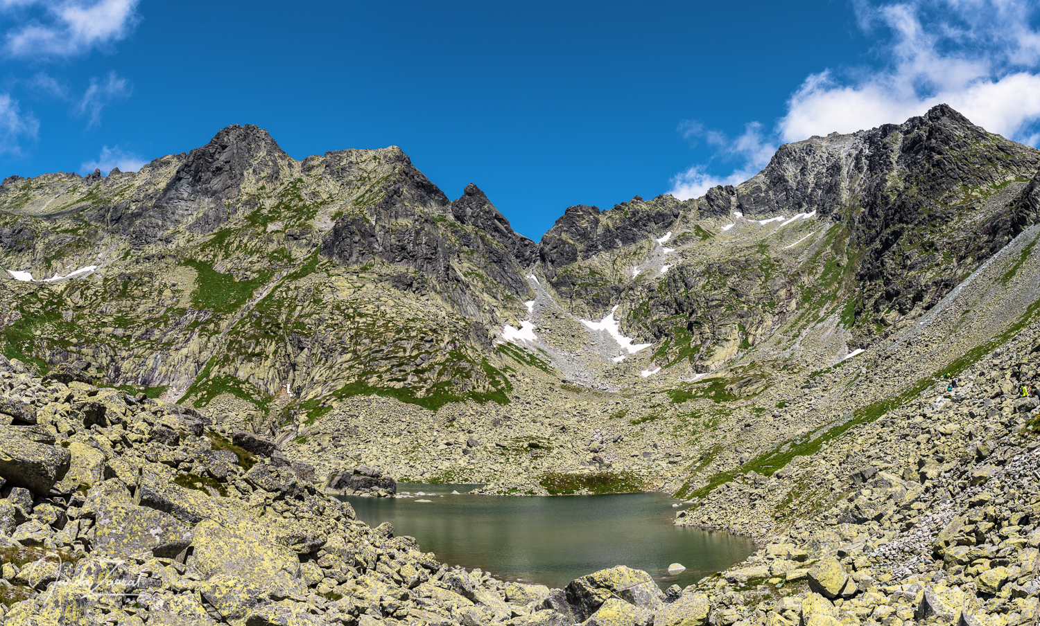 Mountain Rysy during a sunny day