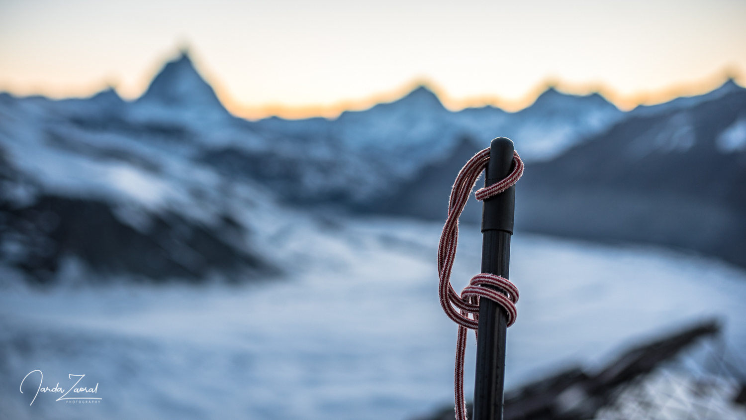 Broom as an alternative hiking pole