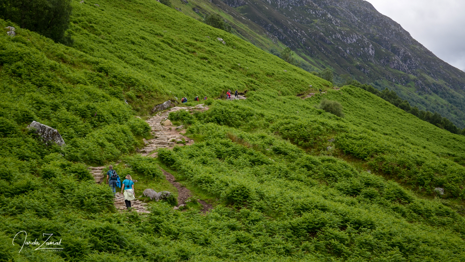 The beginning of the hike to Ben Nevis