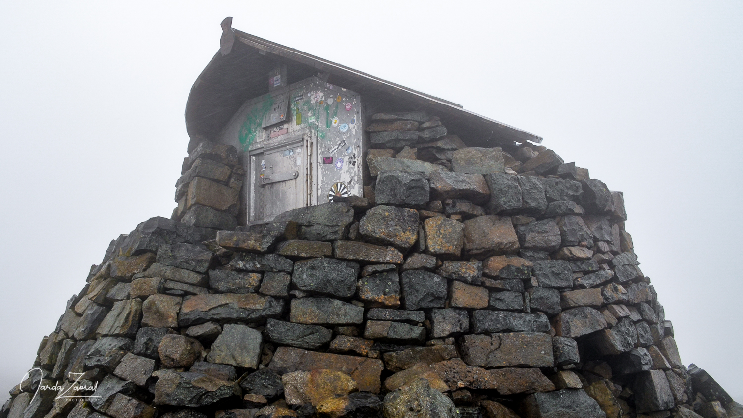 A shelter on the top of Ben Nevis