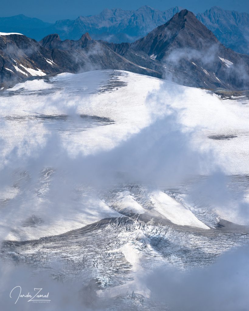 View over the beautiful glacier Pasterze