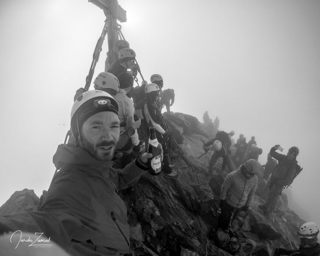 Very busy on top of Grossglockner