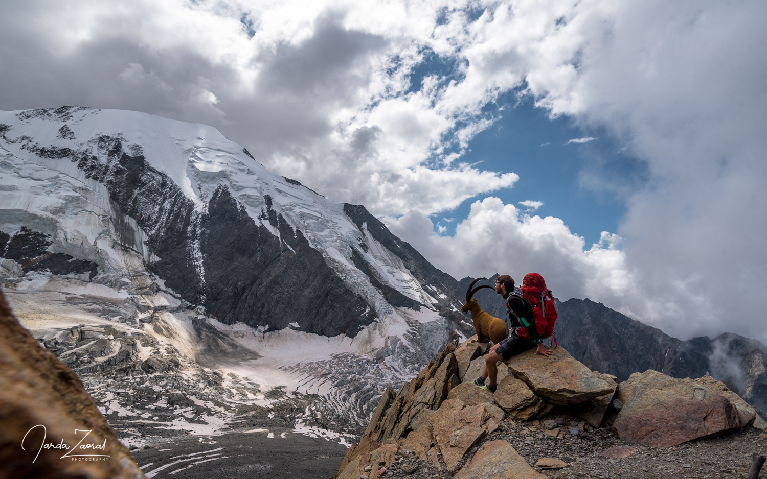 View from the  the Tête Rousse Hut 