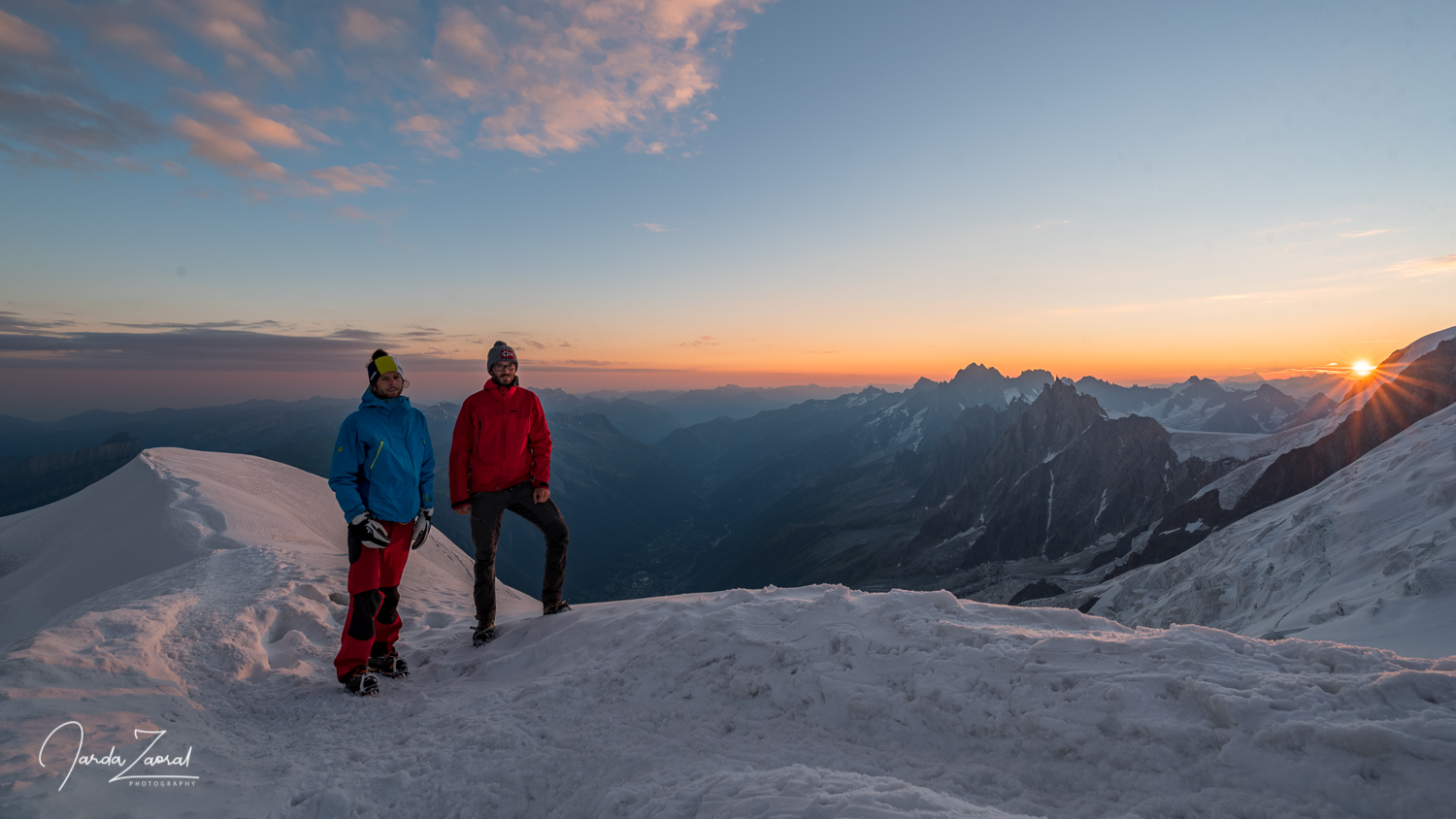 Sunrise at Gouter Hut