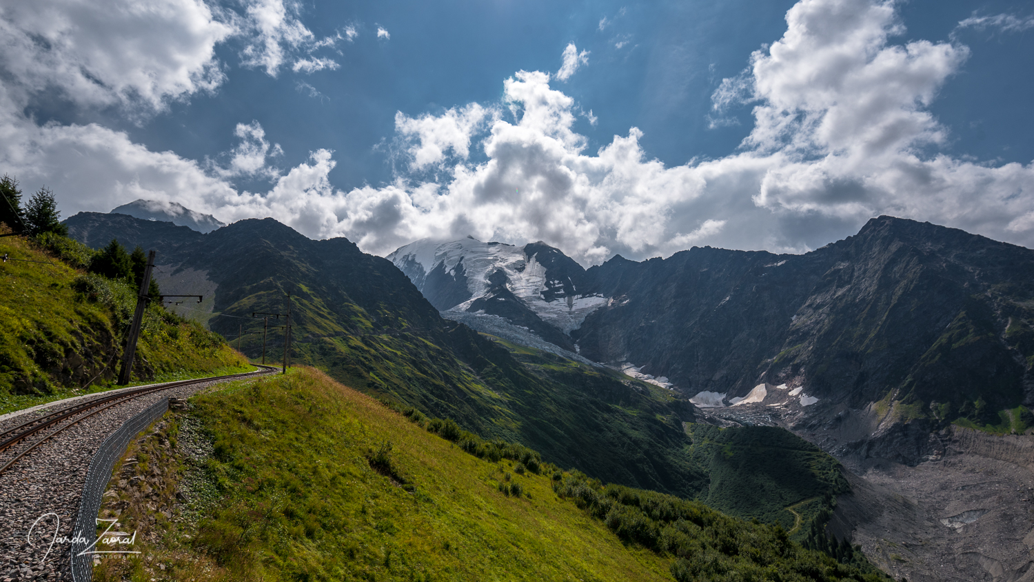 Mont Blanc Tramway  taking us to Le Nid d'aigle  