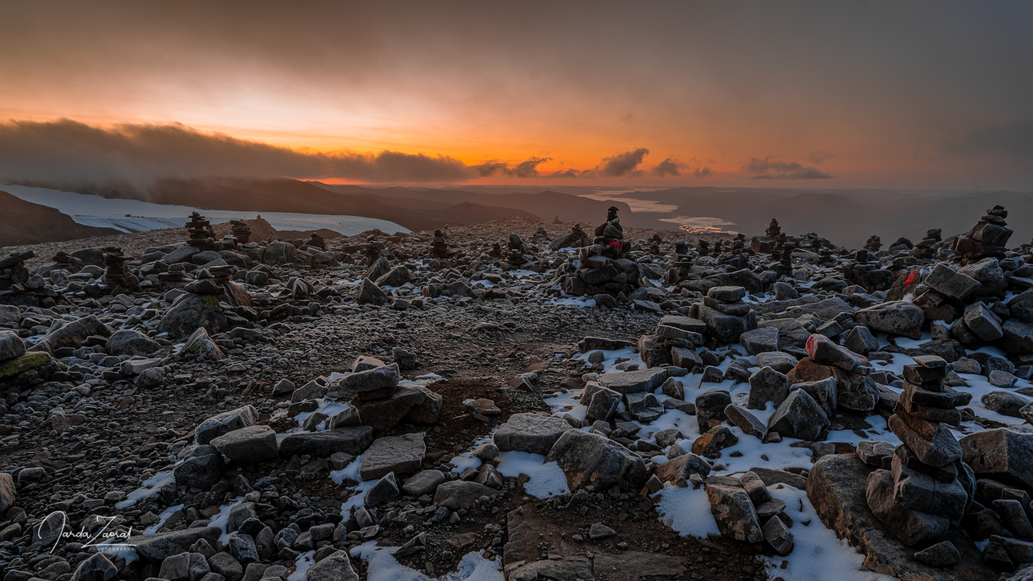 Dawn at Vierranvárri on the way to Kebnekaise