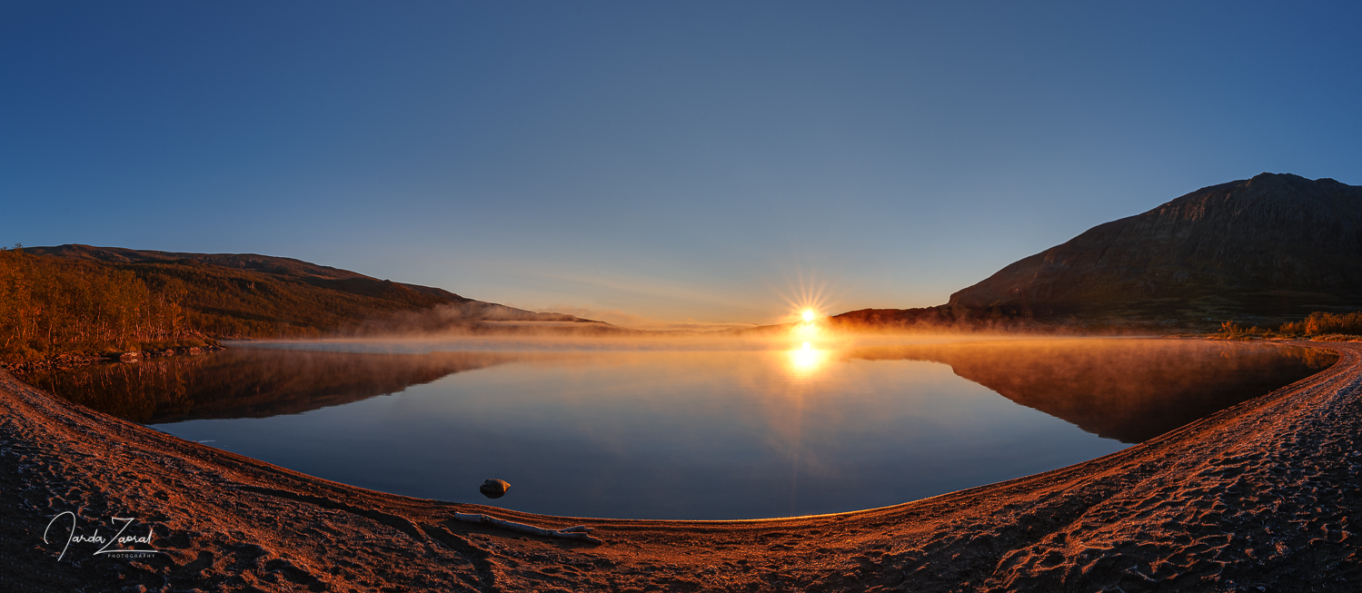 Sunrise at Kungsleden, Abiskojaure