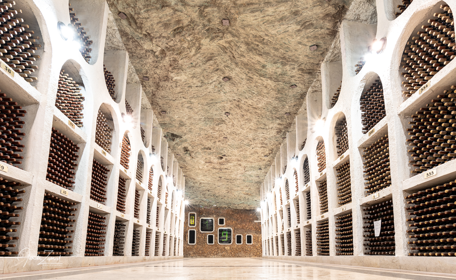 Fancy wines in this underground street of Cricova winery