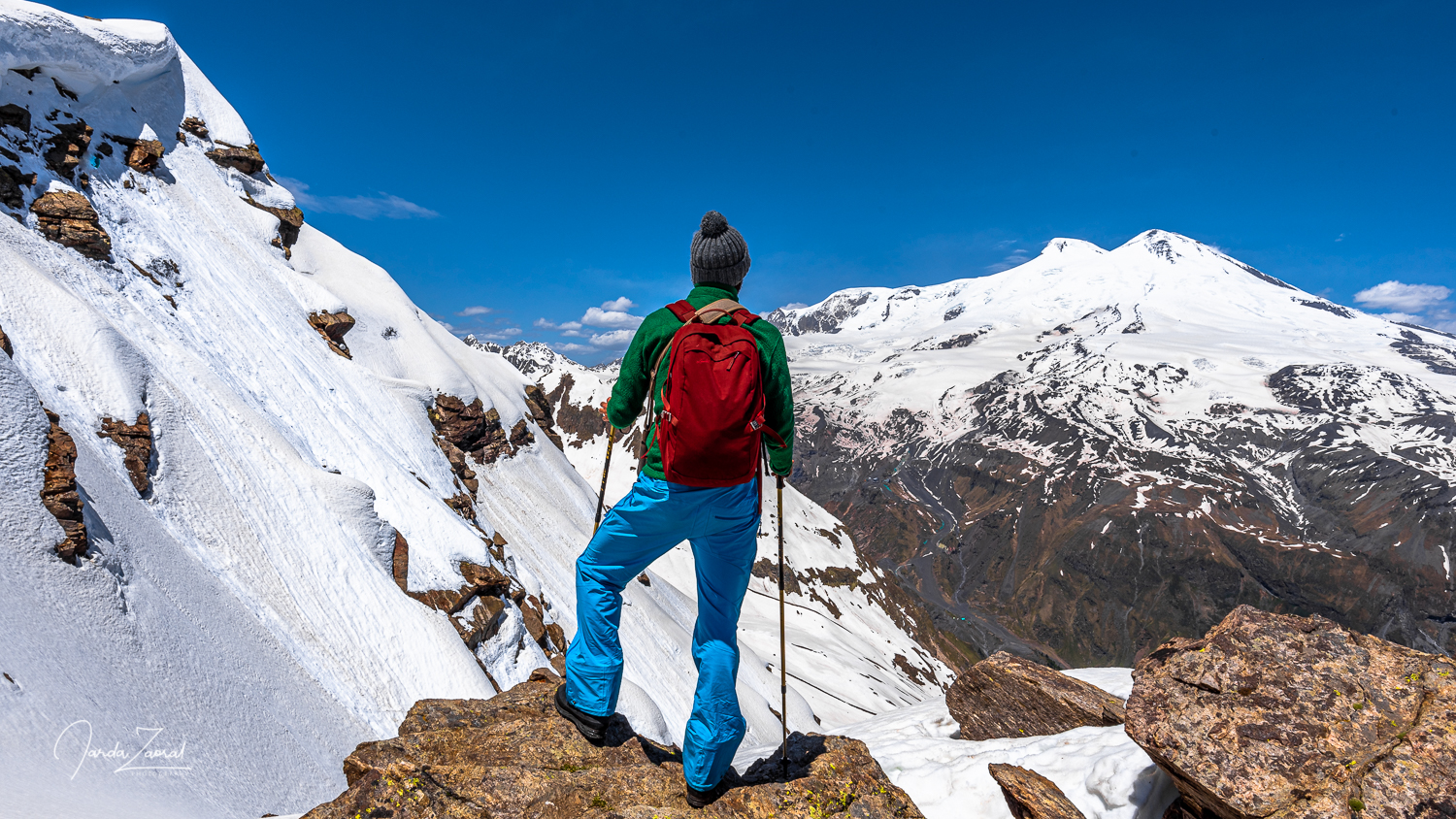 View over Elbrus from Chezem