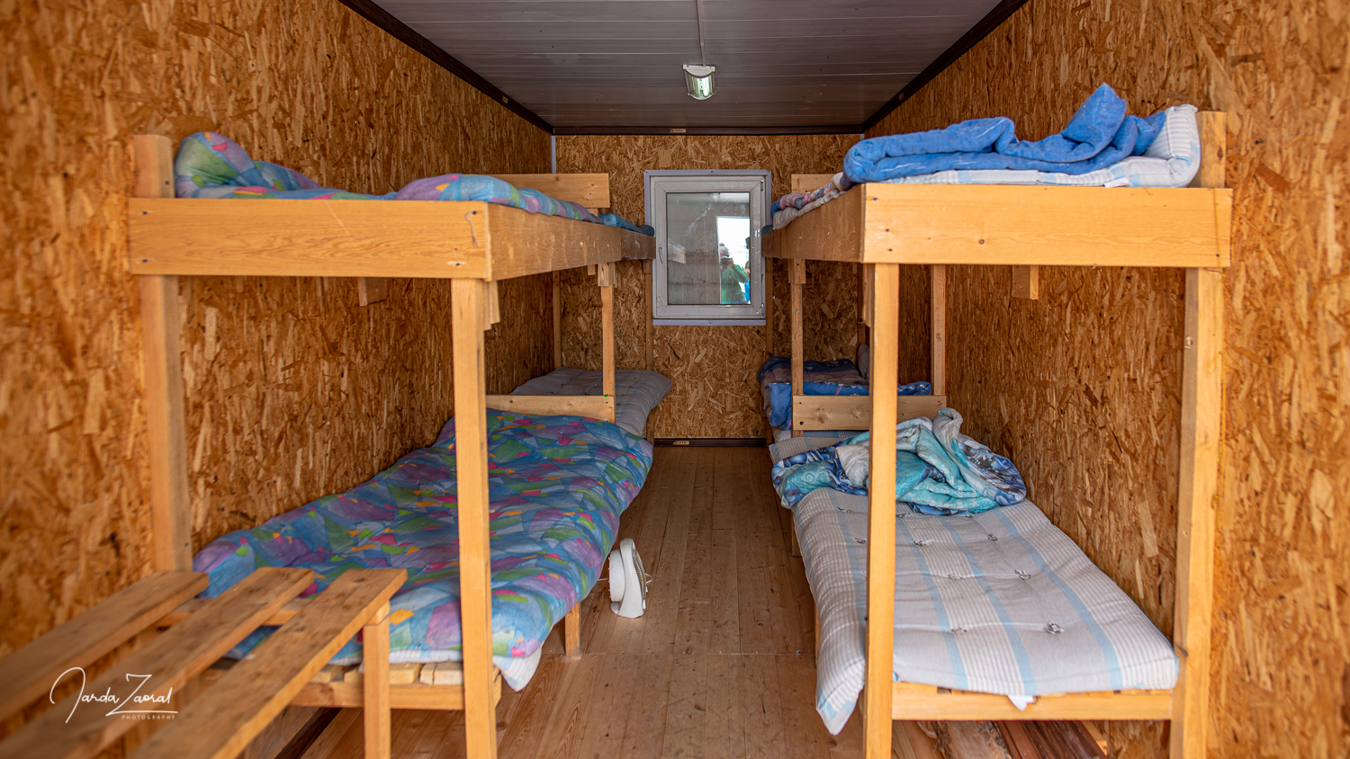 Container housing at Elbrus base camp -picture inside