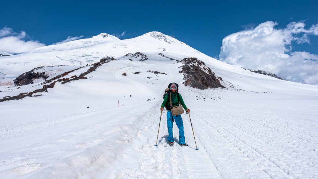 Hiking in good weather on Elbrus is easy