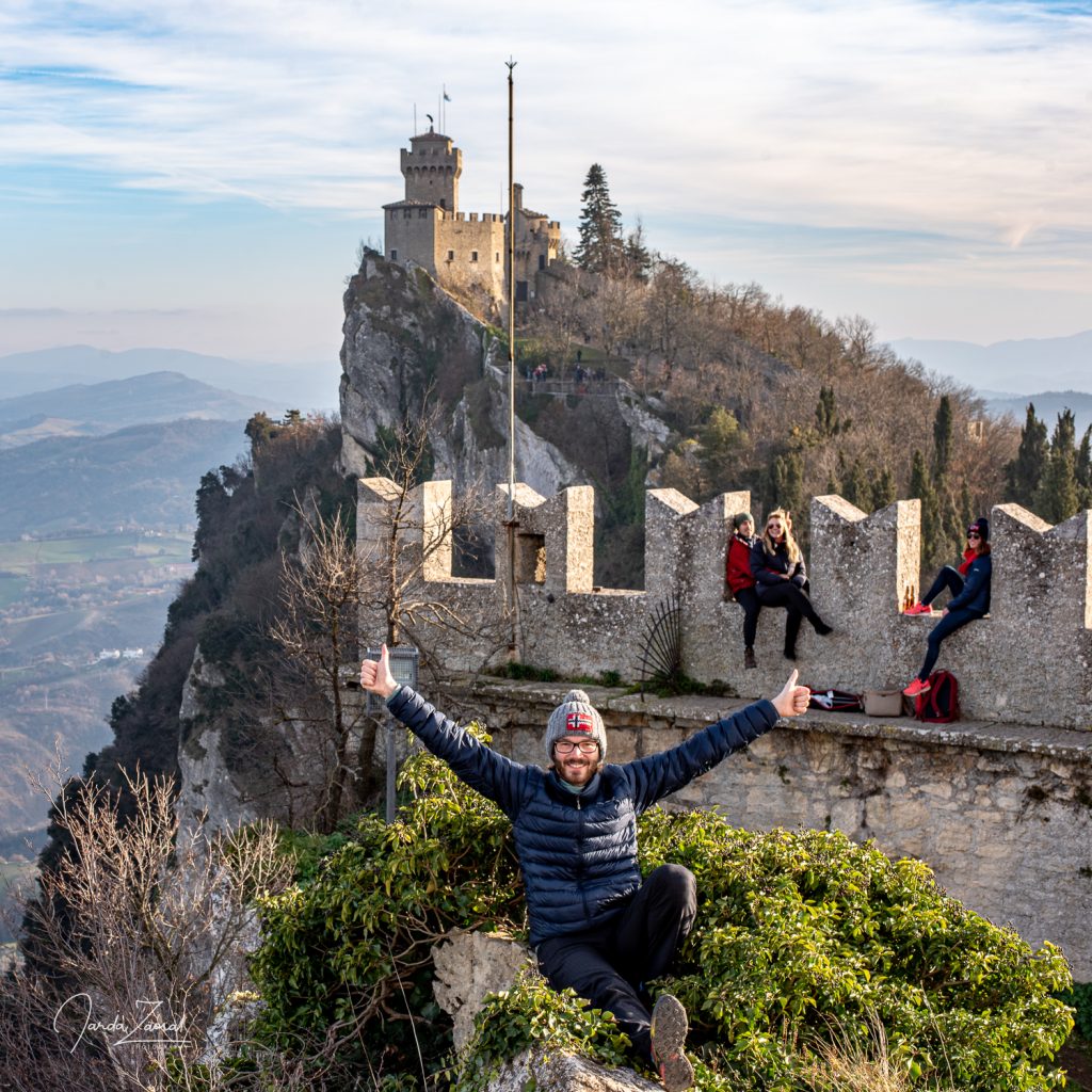 View over the highest tower La Cesta of San Marino