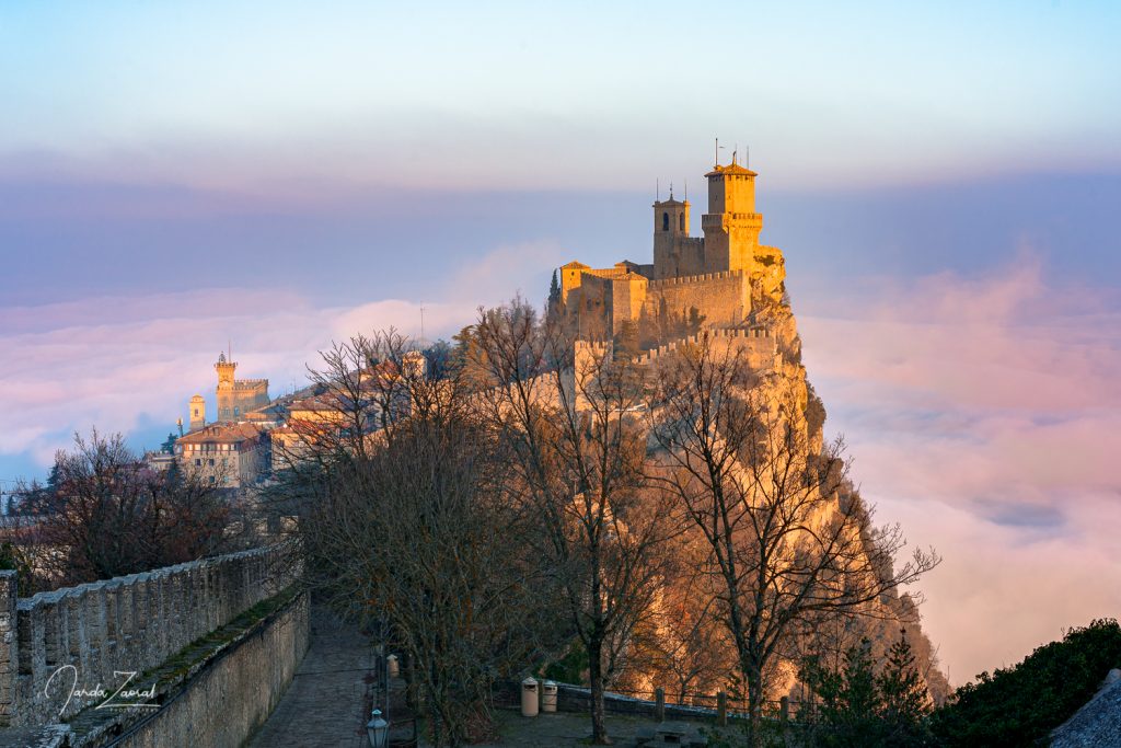 View from the highest point of San Marino - Monte Titano