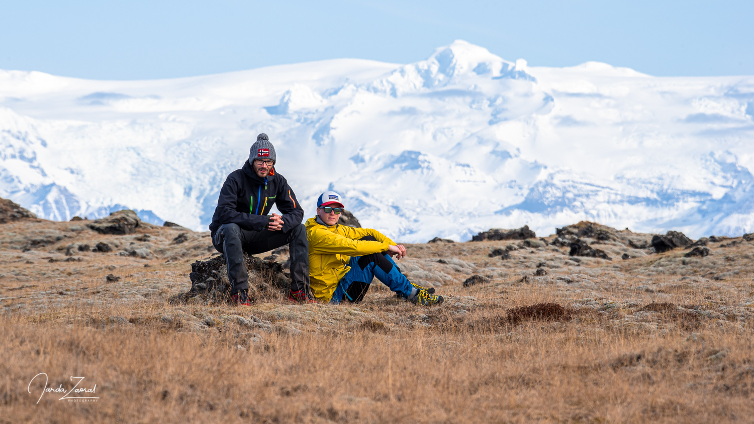 Two climbers under Hvannadalshnúkur