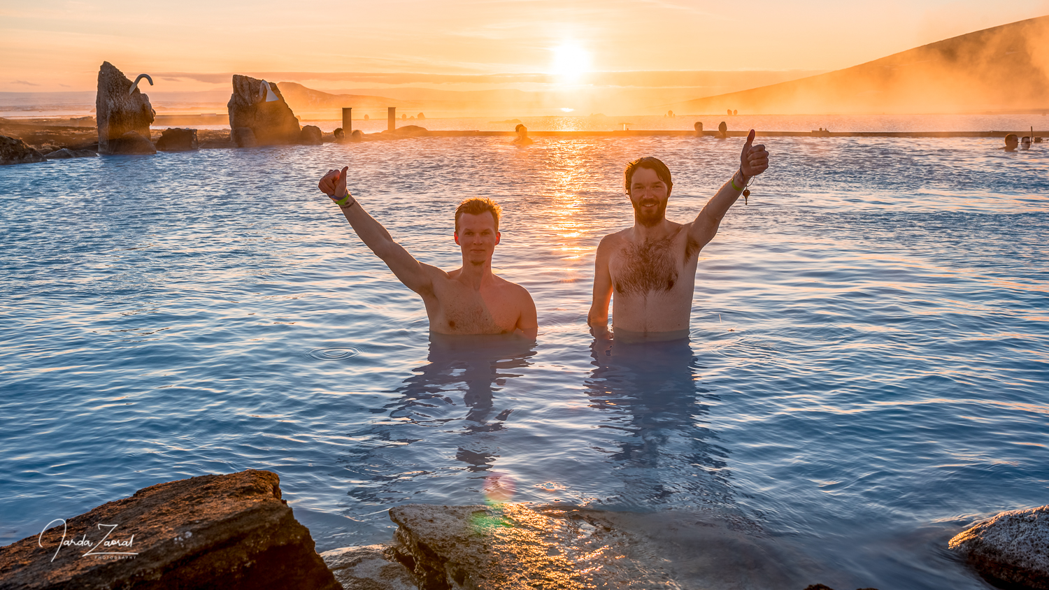 Hot springs in Iceland