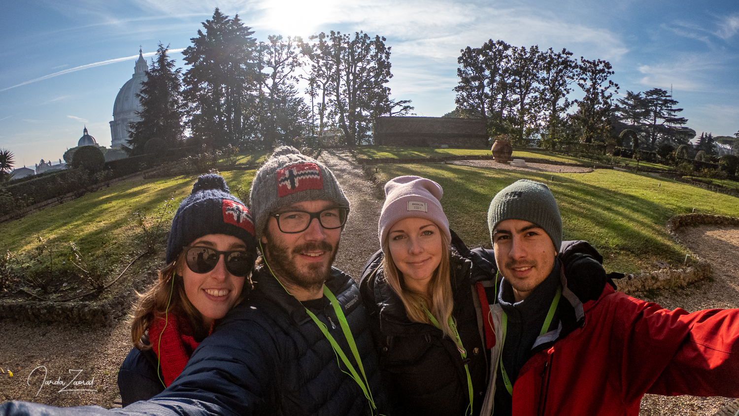 Selfie from the highest point of Vatican gardens