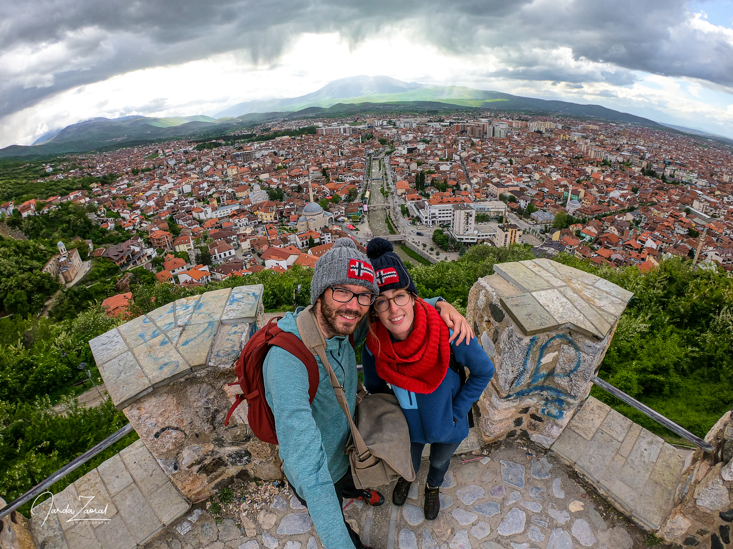 View over the UNESCO city Priznen