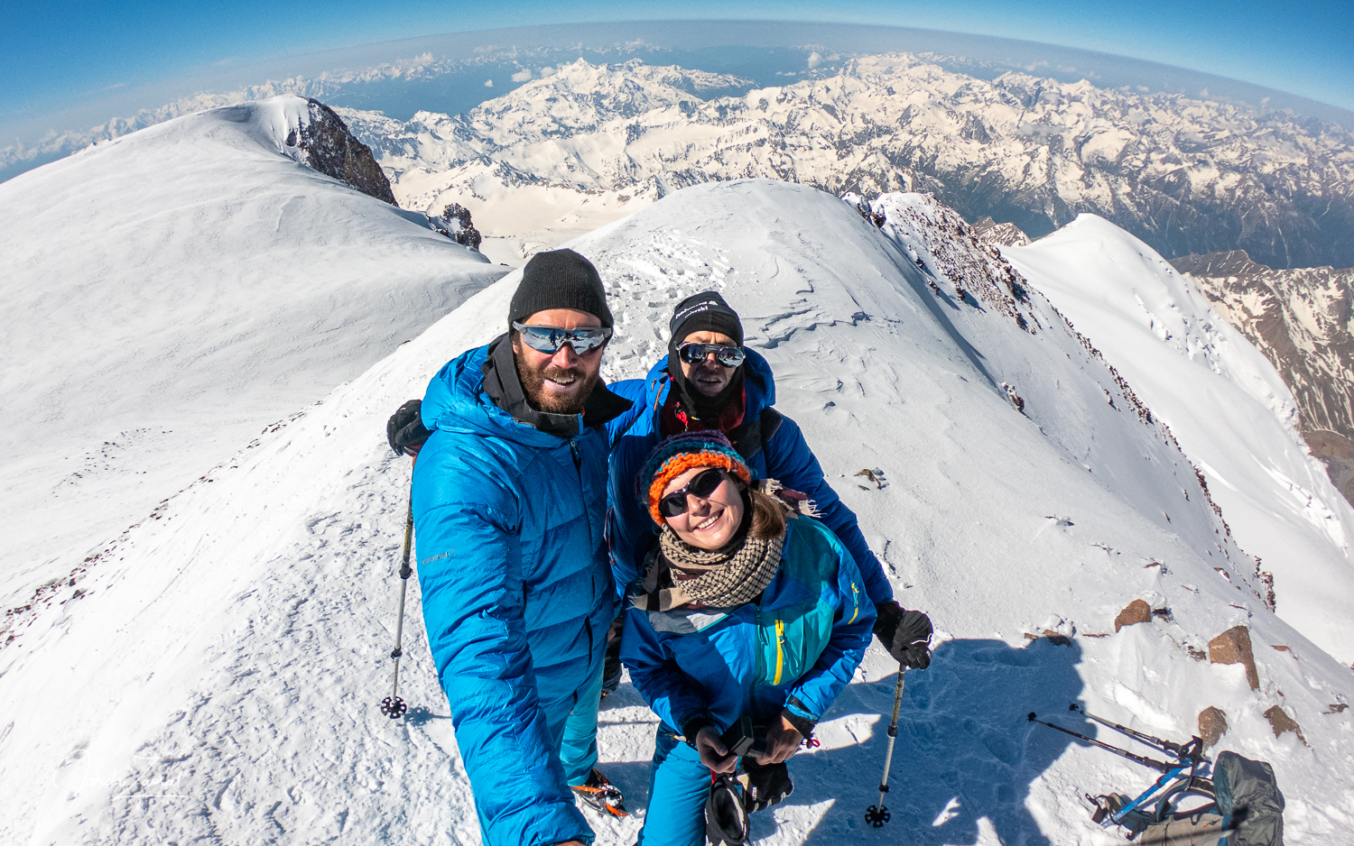 Selfie from the top of Elbrus