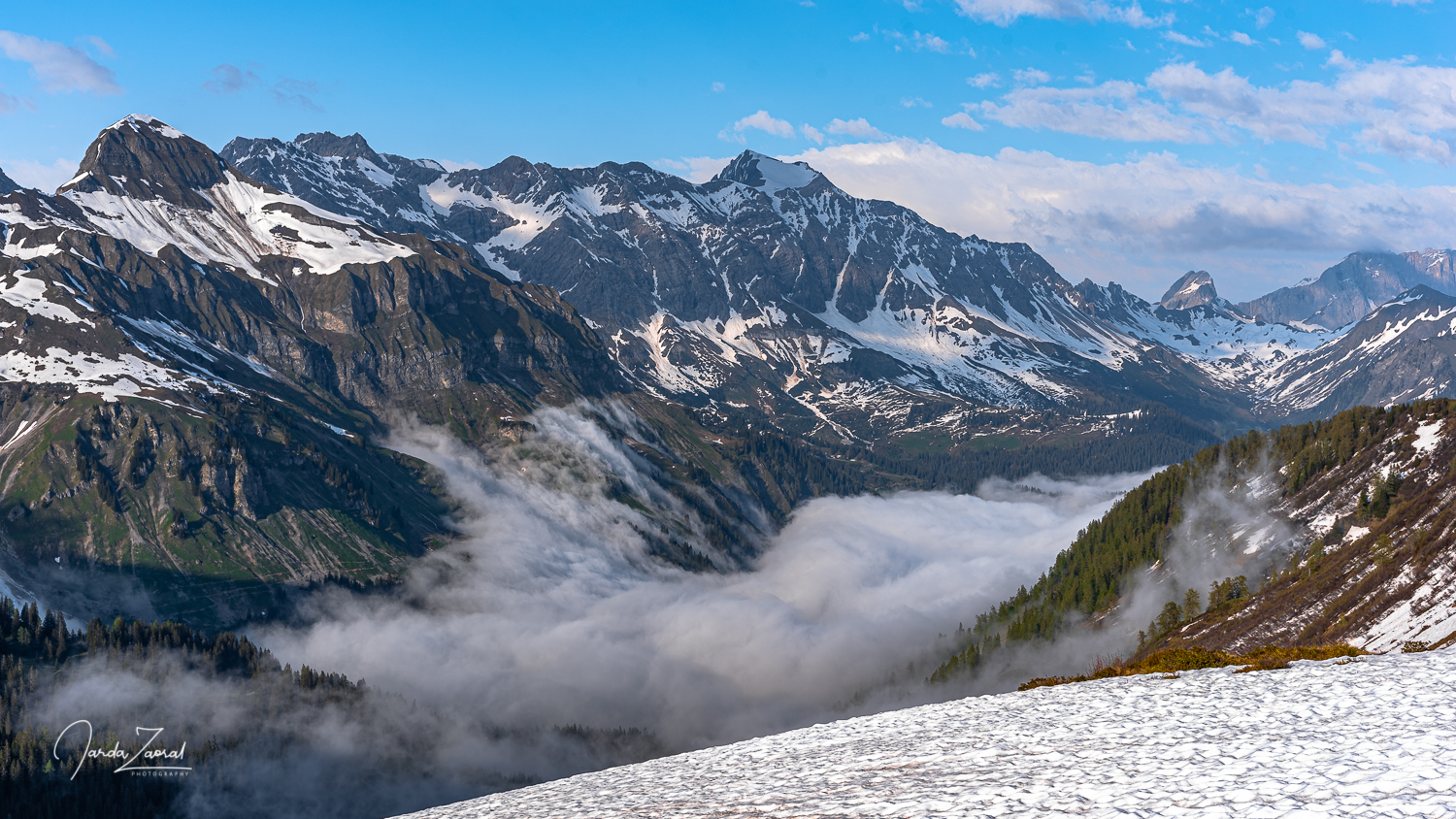 Beautiful early spring day in Switzerland