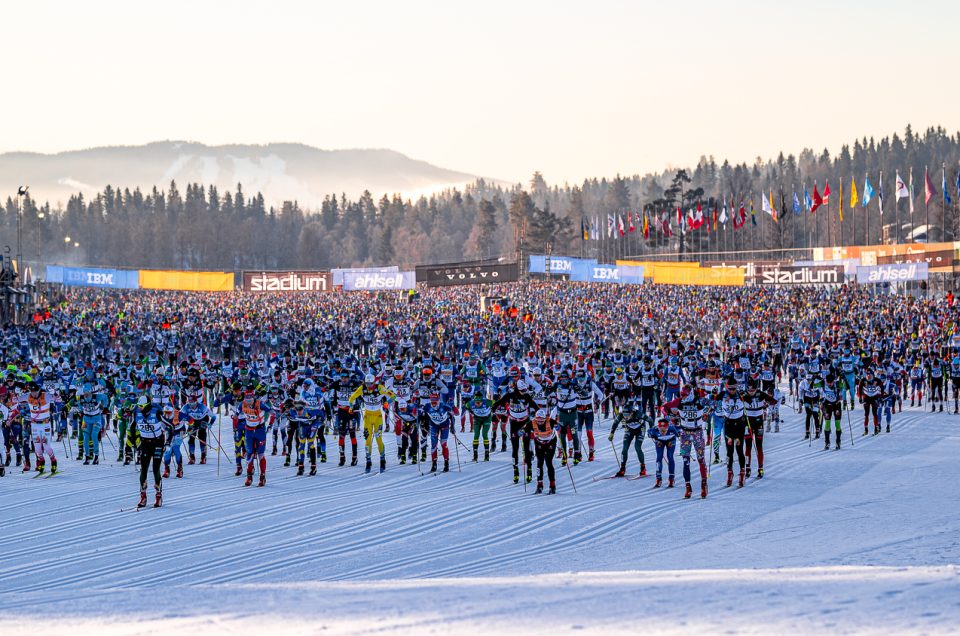 Vasaloppet start with 15800 skiers