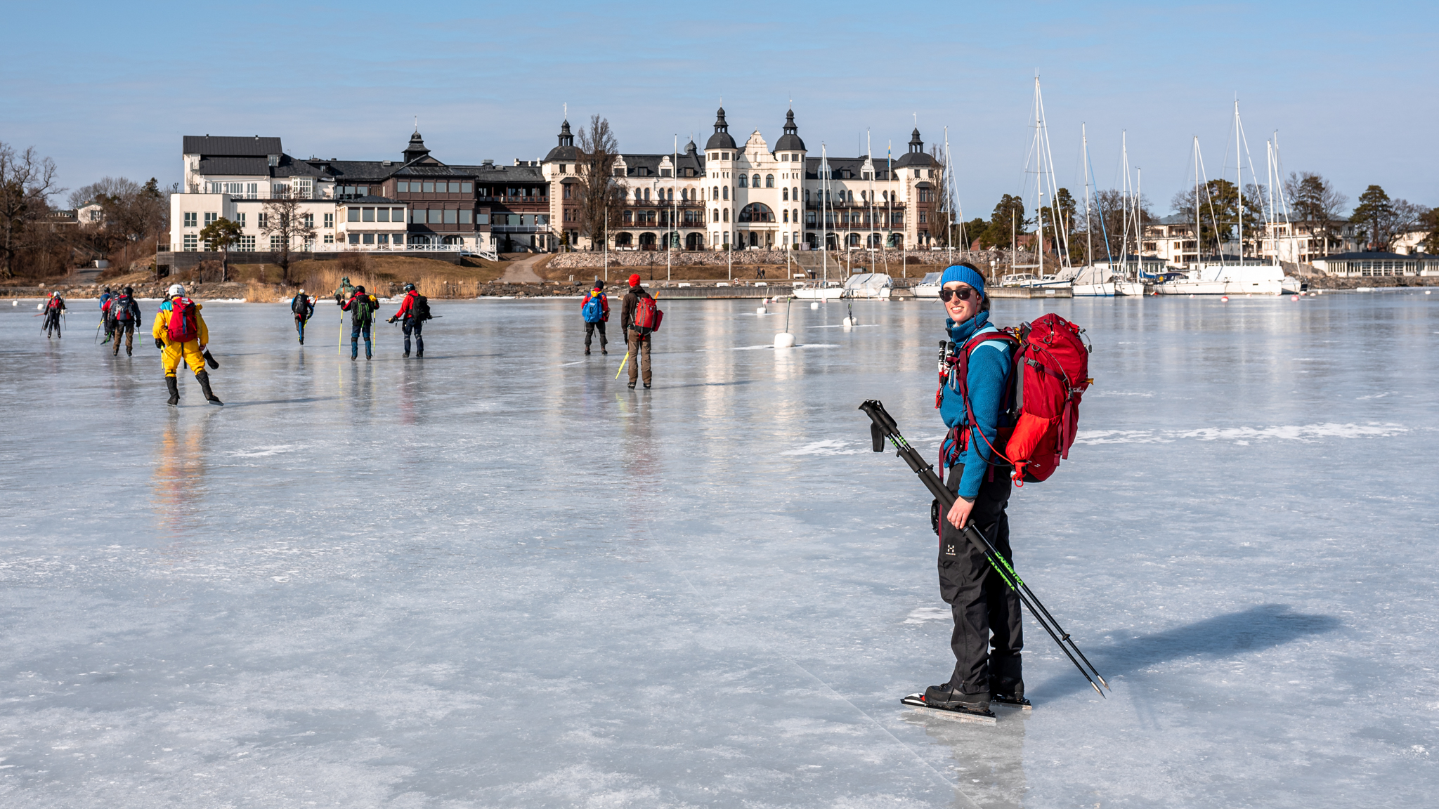 Saltsjöbaden and its famous Grand Hotel on the shore of Baggensfjärden