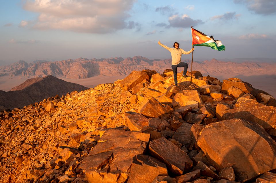 Jabal Umm ad Dami at sunset