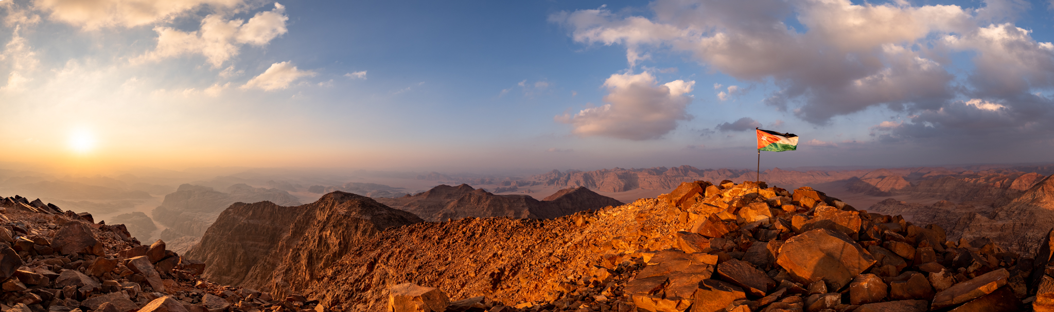 Panorama view of Jabal Umm ad Dami