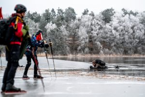 Ice safety training in Sweden