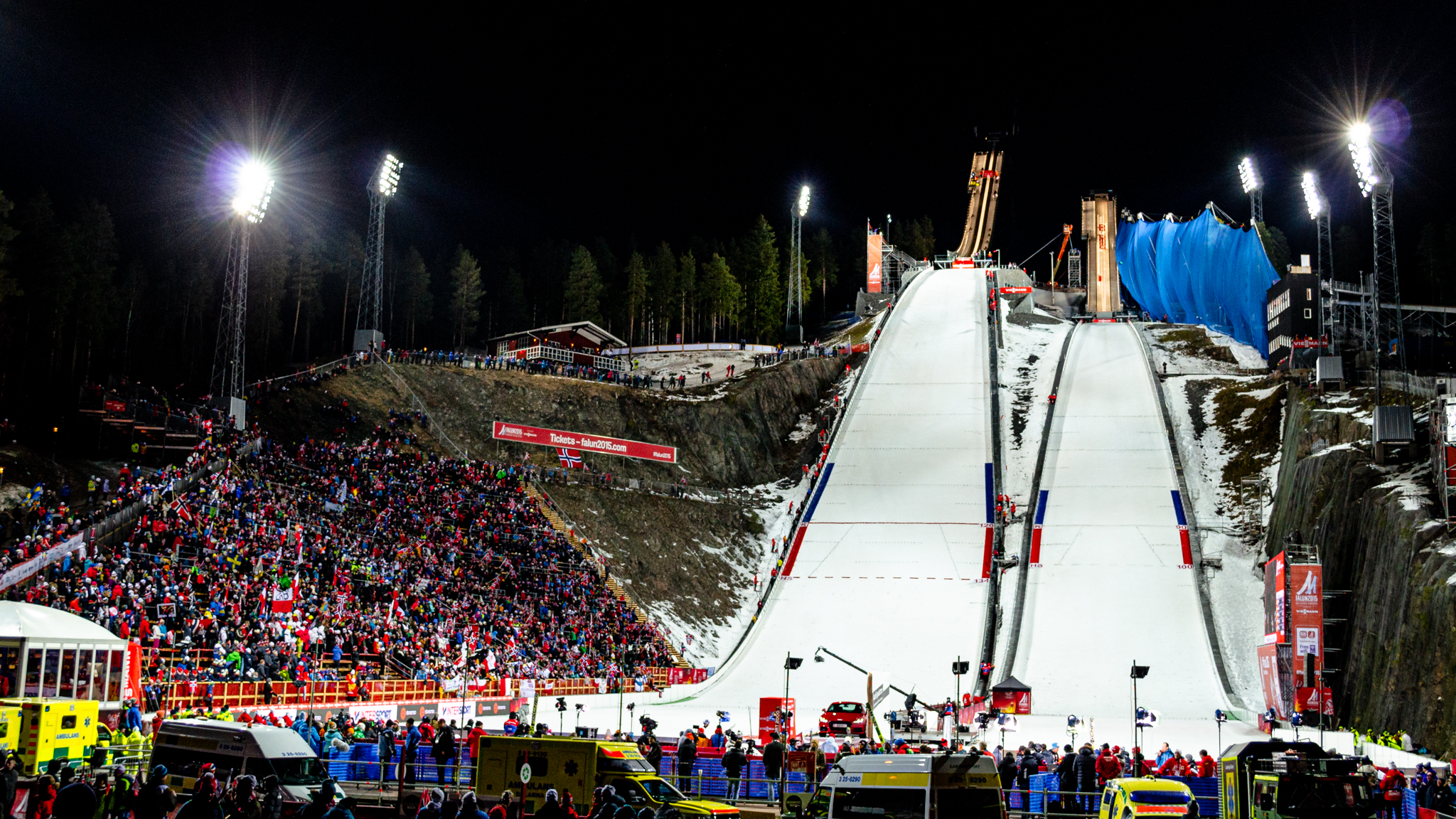 Ski jumping championship in Falun, Sweden