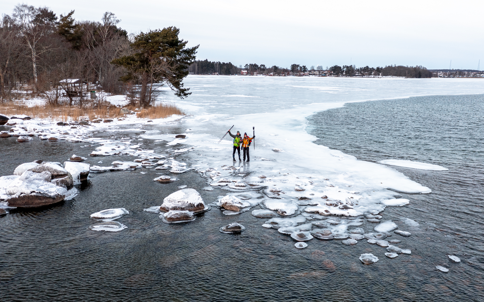 A piece of frozen Vättern