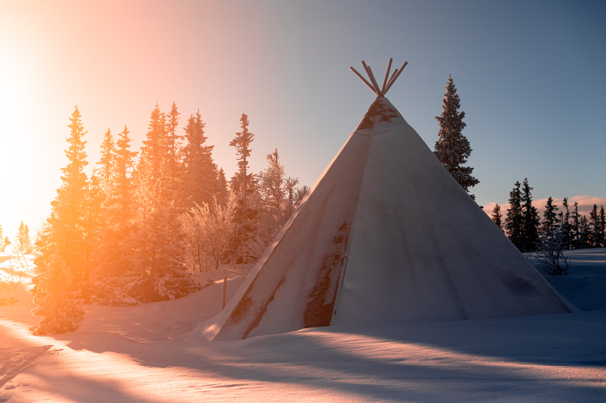 Tent on top of Förberget