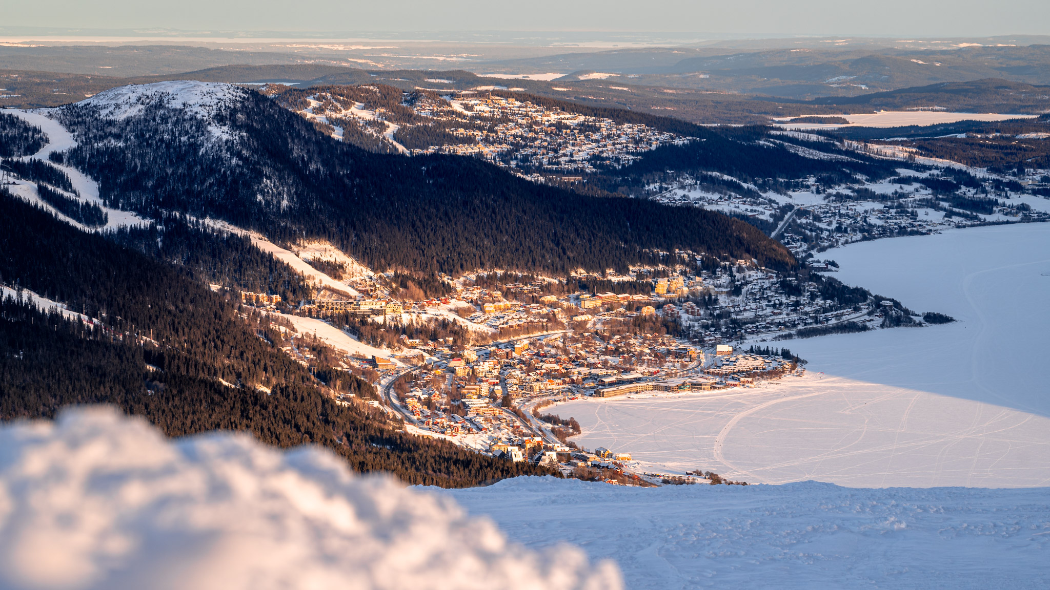 View over Åre from Mullfjället 