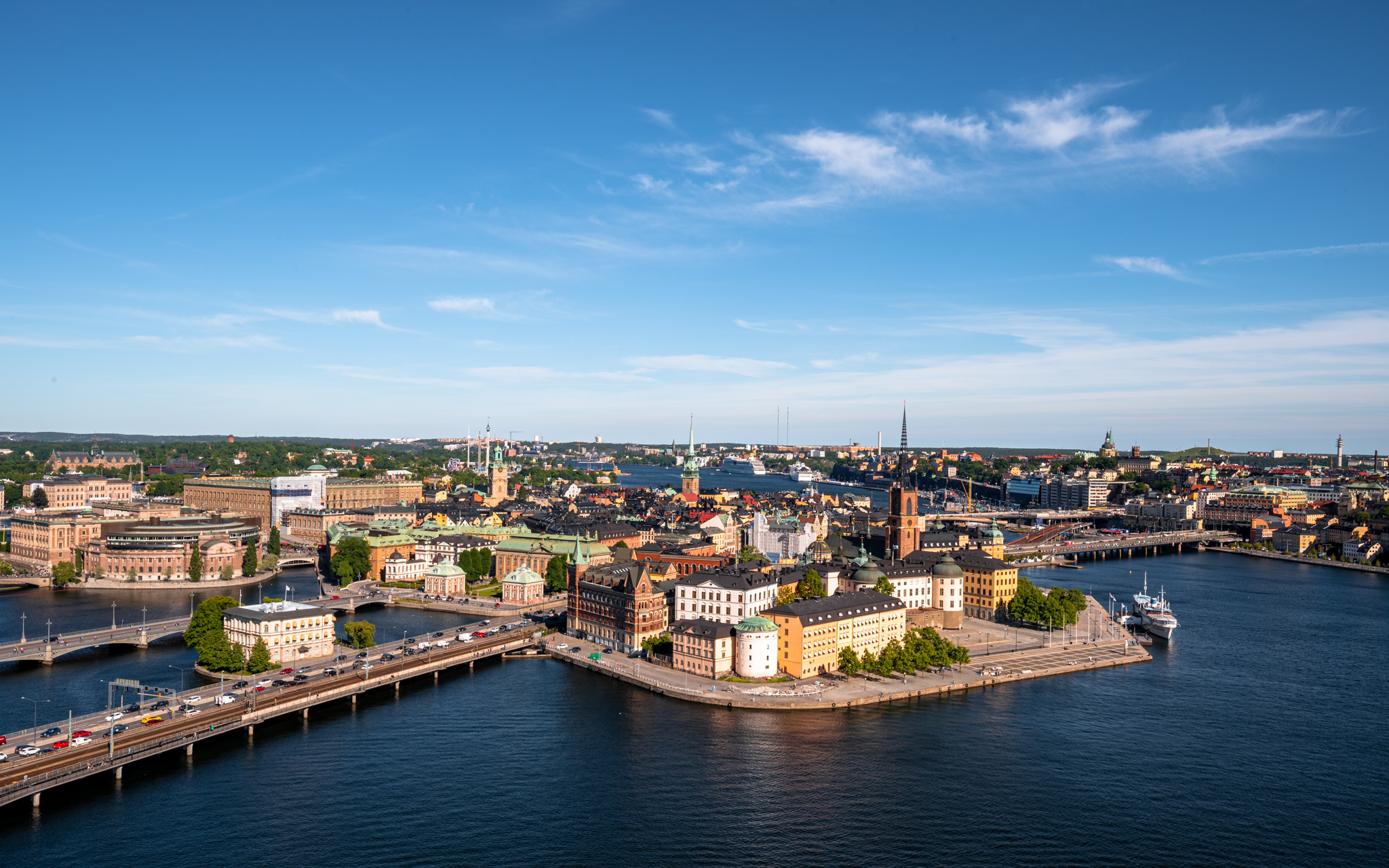 Stockholm captured from Stockholm City Hall's tower